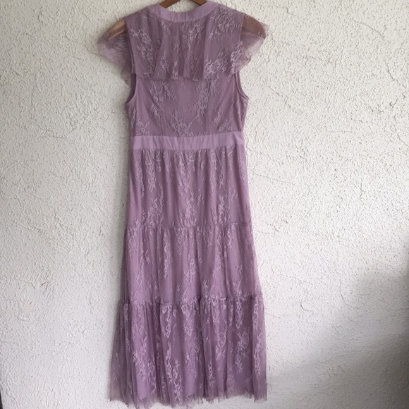 Beautiful purple midi lace WAYF dress💜 - Picture 6 of 7